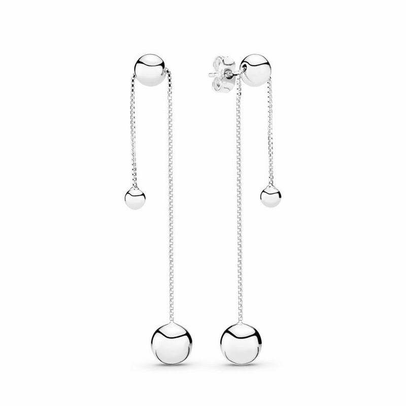 Pandora String of Beads Dangle Earrings Silver Egypt QC3904852